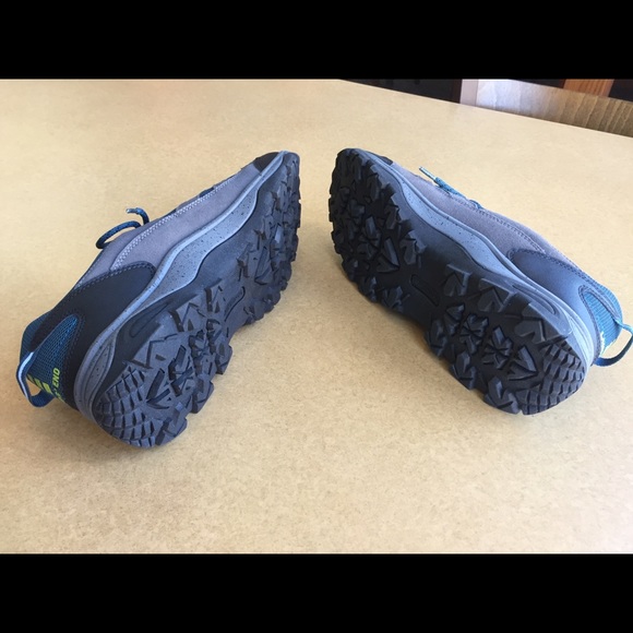 ⭐️10EE wide New Lands’ End men’s trek walking shoes brown & teal green blue - Picture 8 of 9